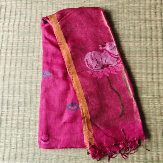 Linen Saree