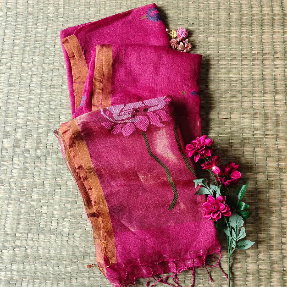 Linen Saree