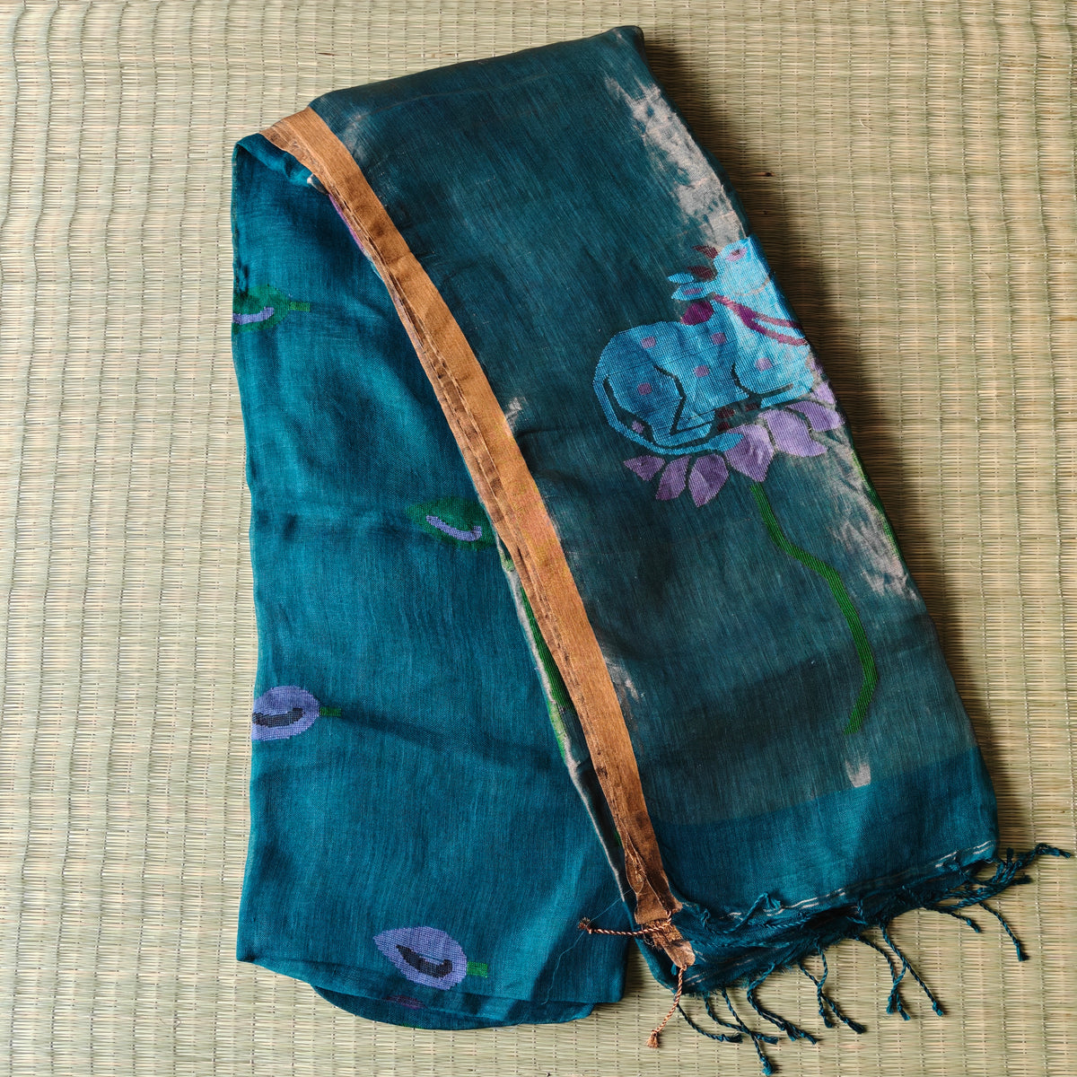 Pichwai Linen Saree