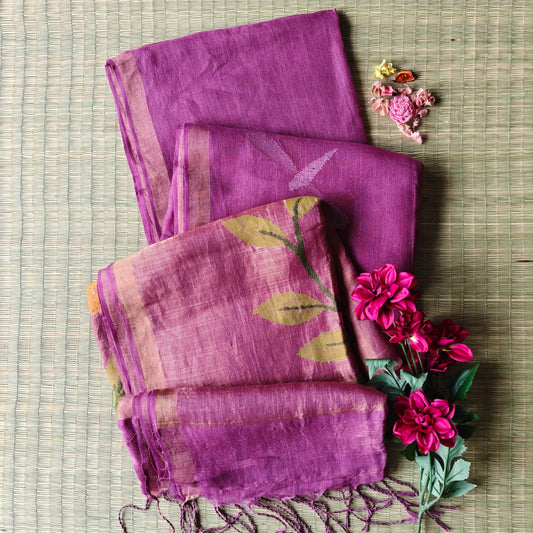 Linen Saree