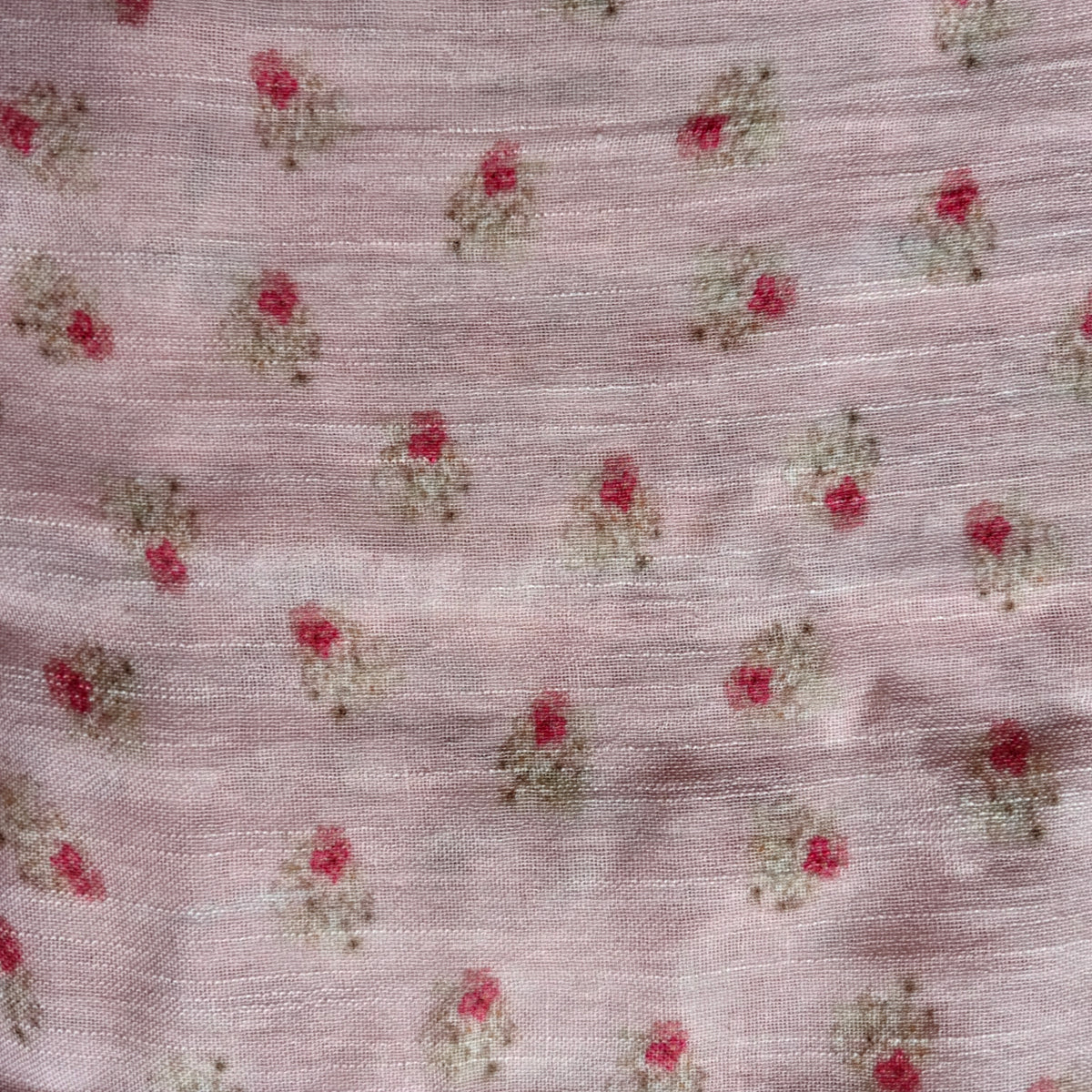 Stylish Pastel Pink Colour Cotton Linen Saree