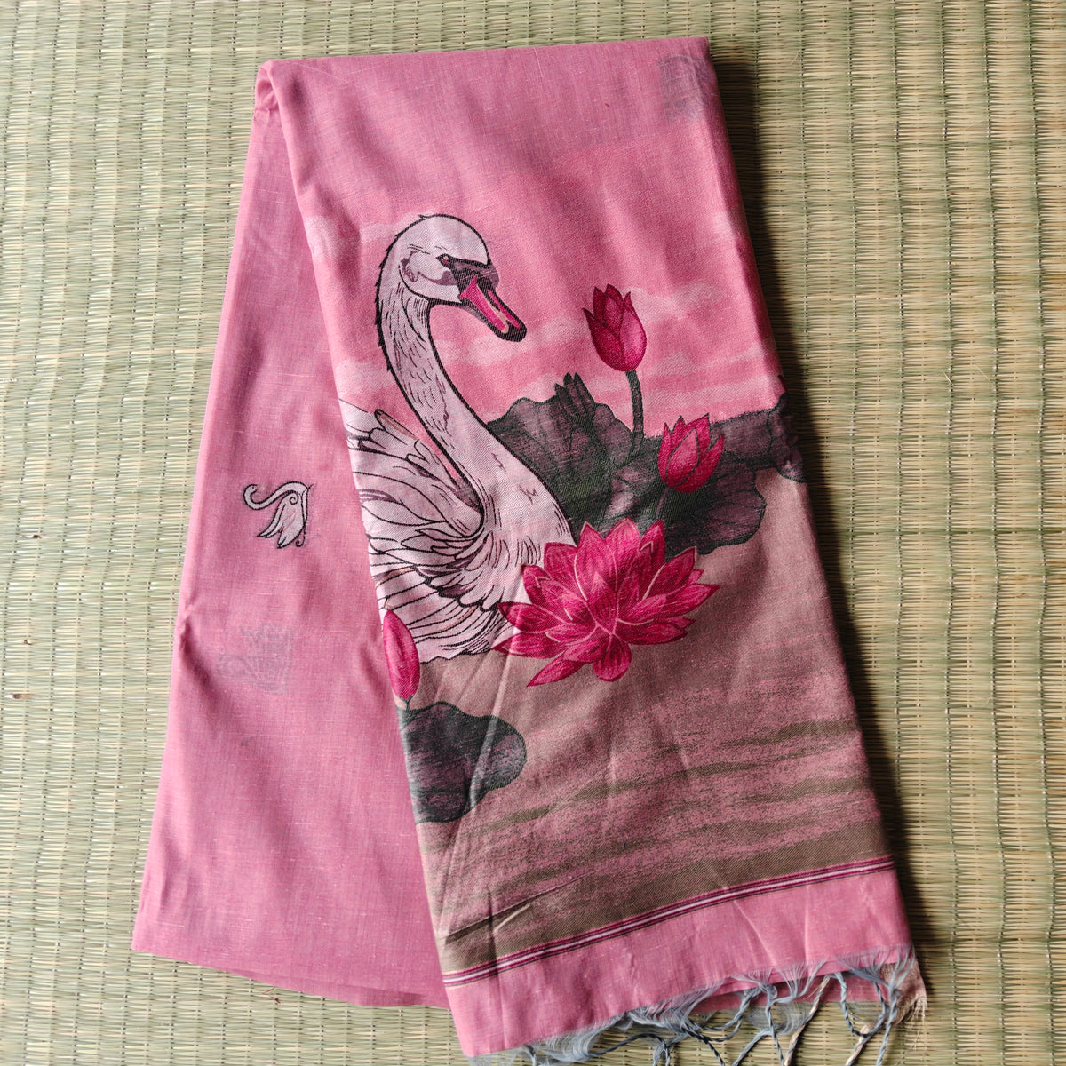 Soft Muga Cotton Saree