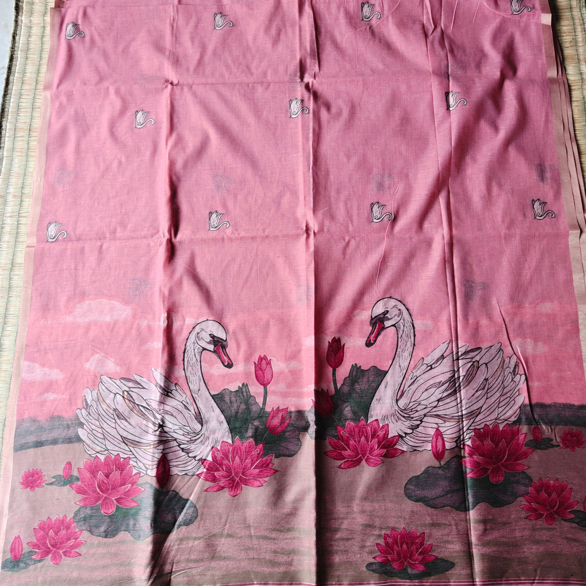 Soft Muga Cotton Saree