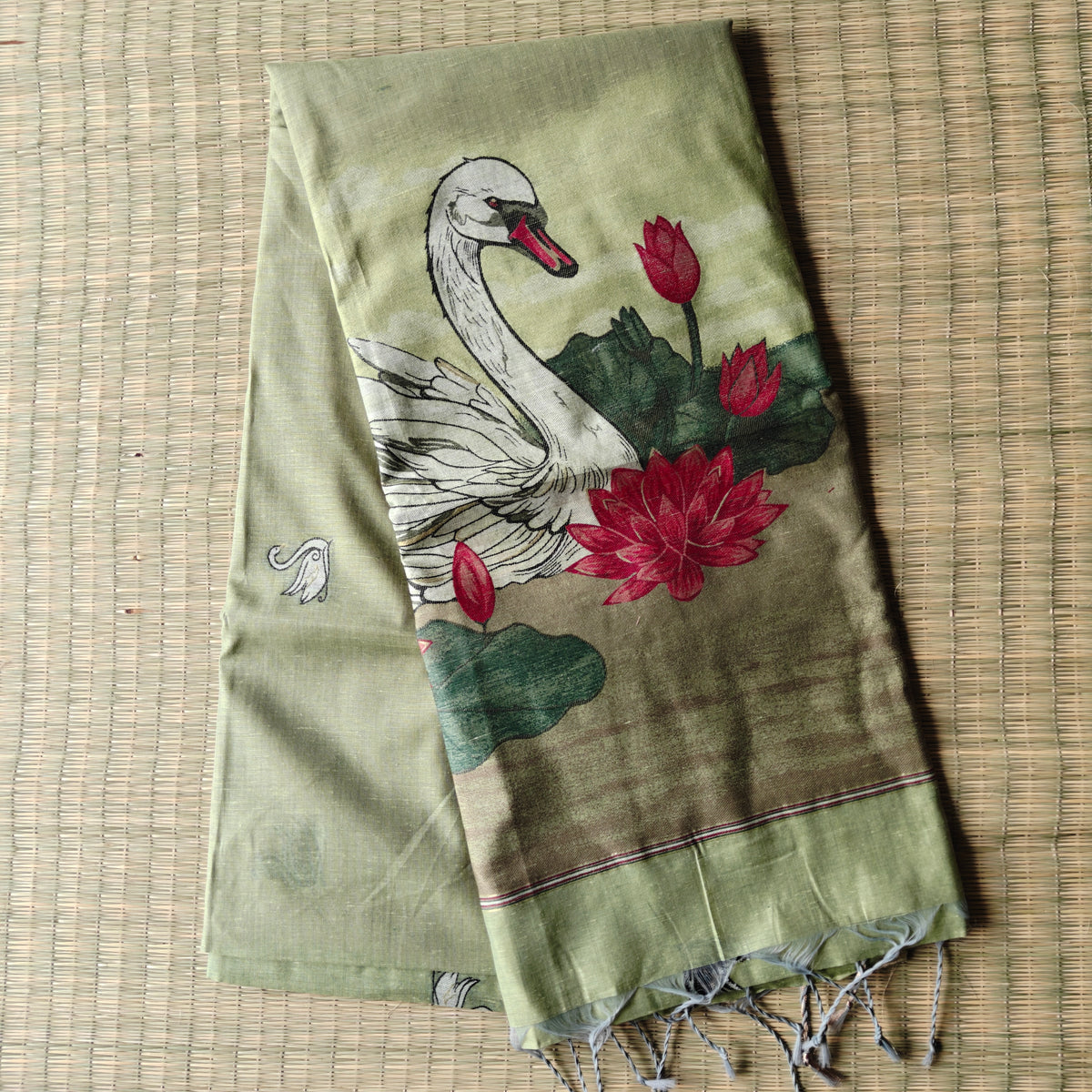 Soft Muga Cotton Saree