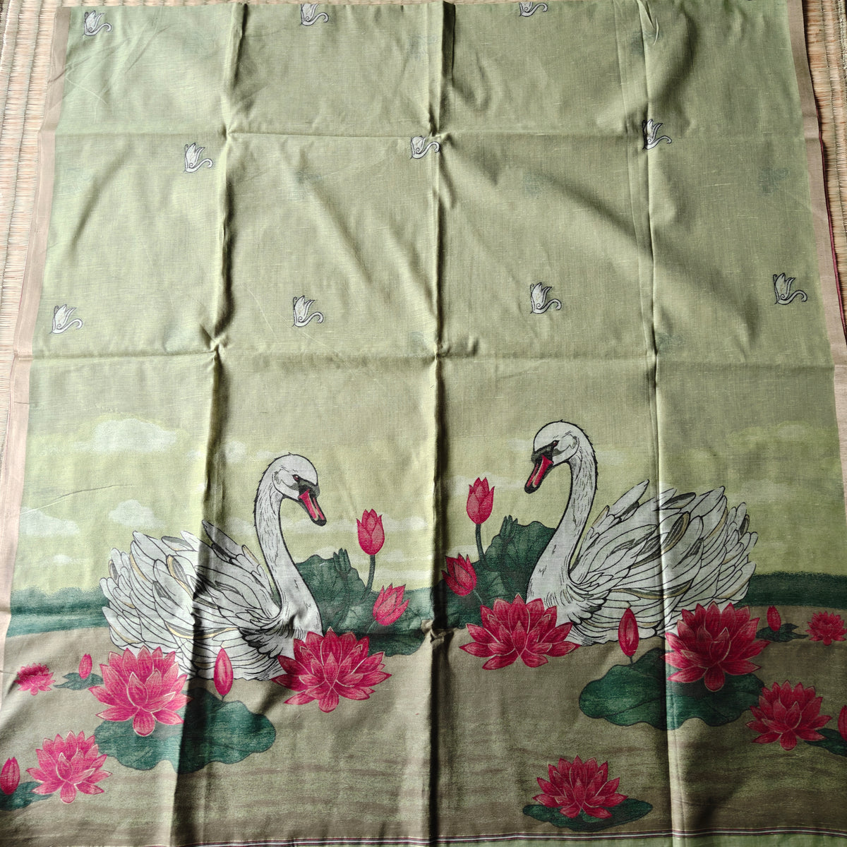 Soft Muga Cotton Saree