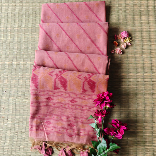 Soft Muga Cotton Saree