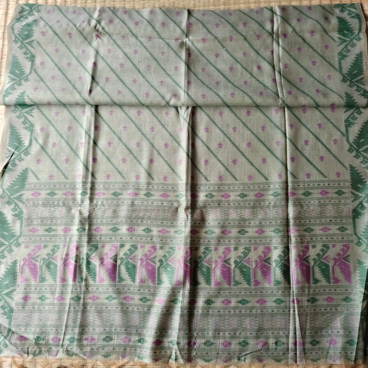 Soft Muga Cotton Saree