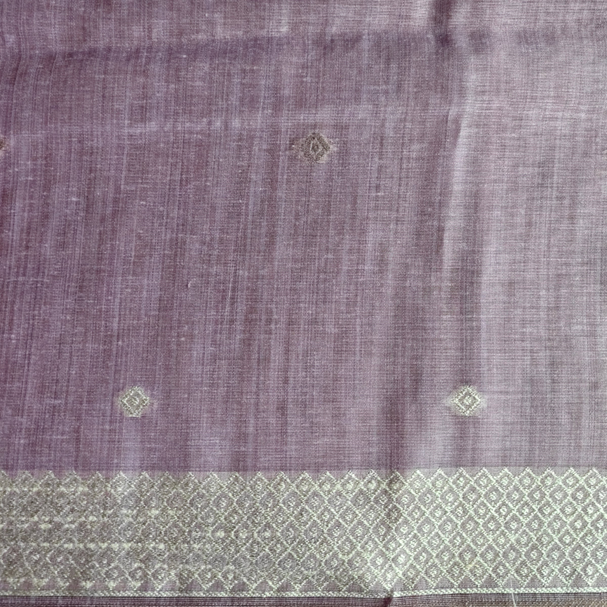 Lavender Chanderi Cotton Saree