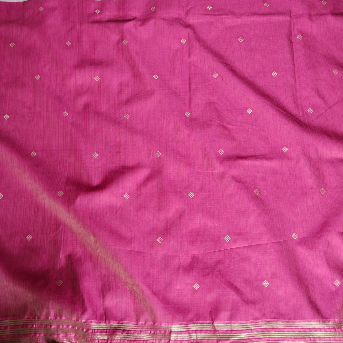 Pastel Grey Muga Cotton Saree