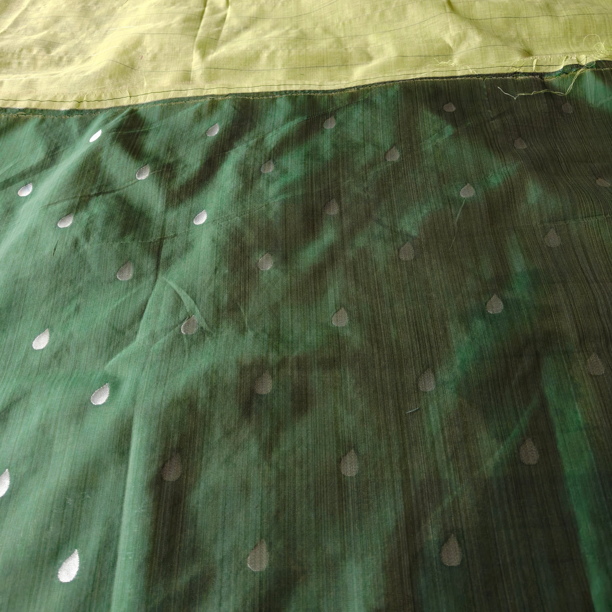 Pistachio Green Chanderi Cotton Saree