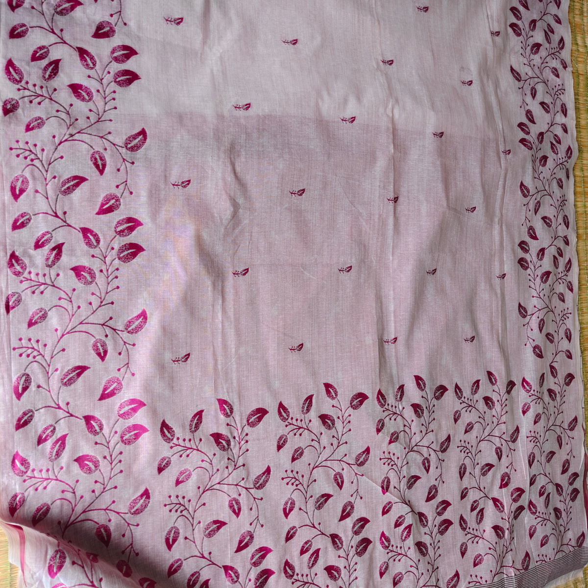 Pastel Lavender Chanderi Cotton Saree