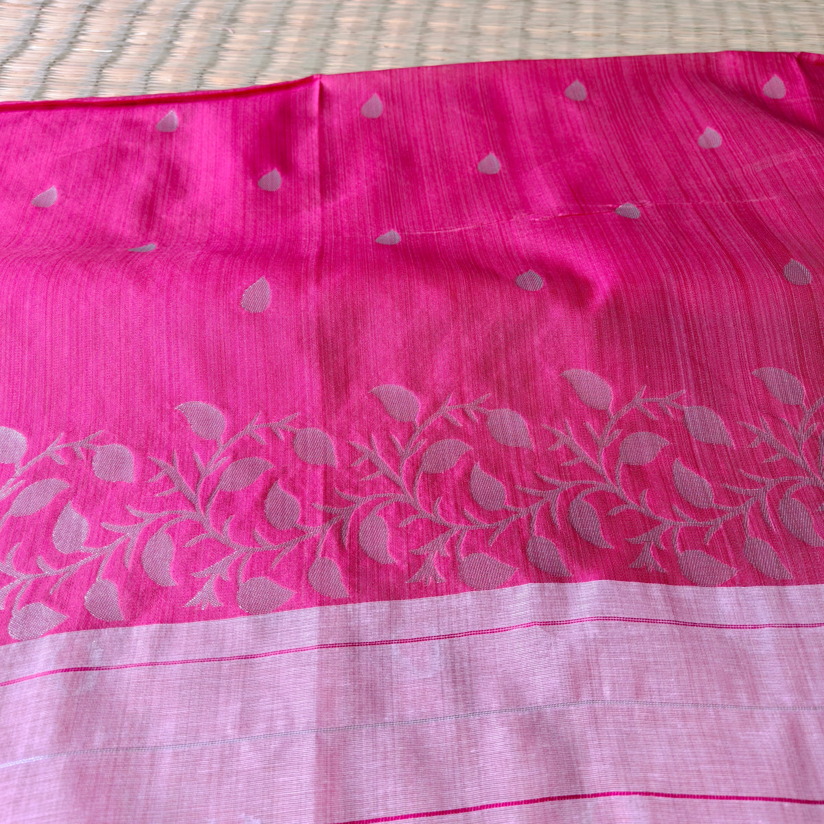 Light Pink Chanderi Cotton Saree