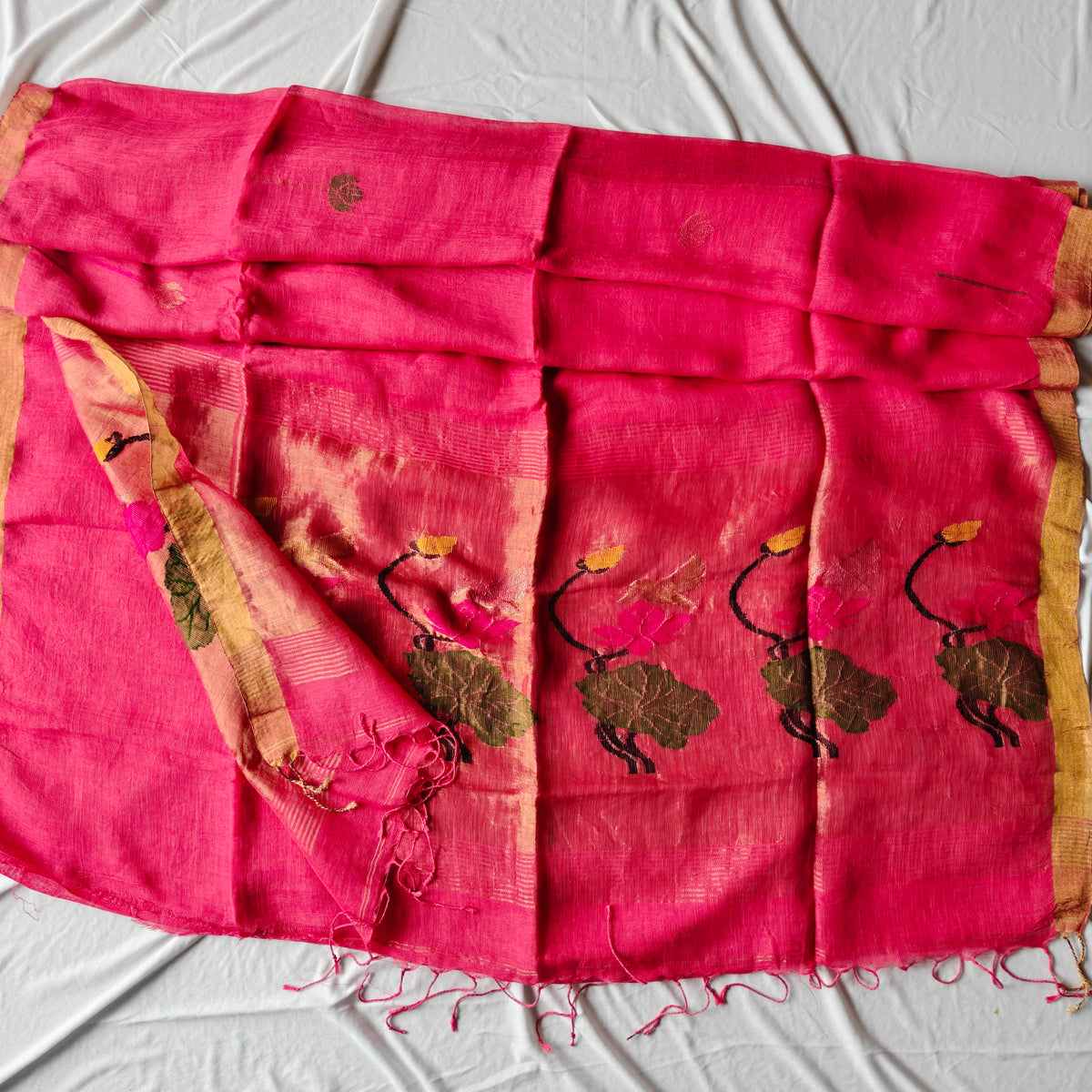 Linen Saree