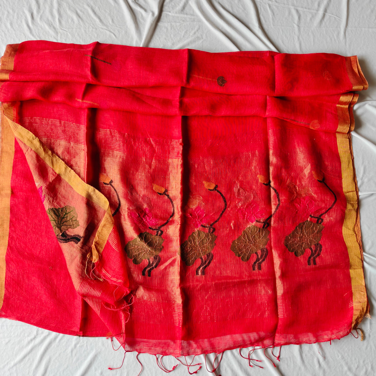 Linen Saree