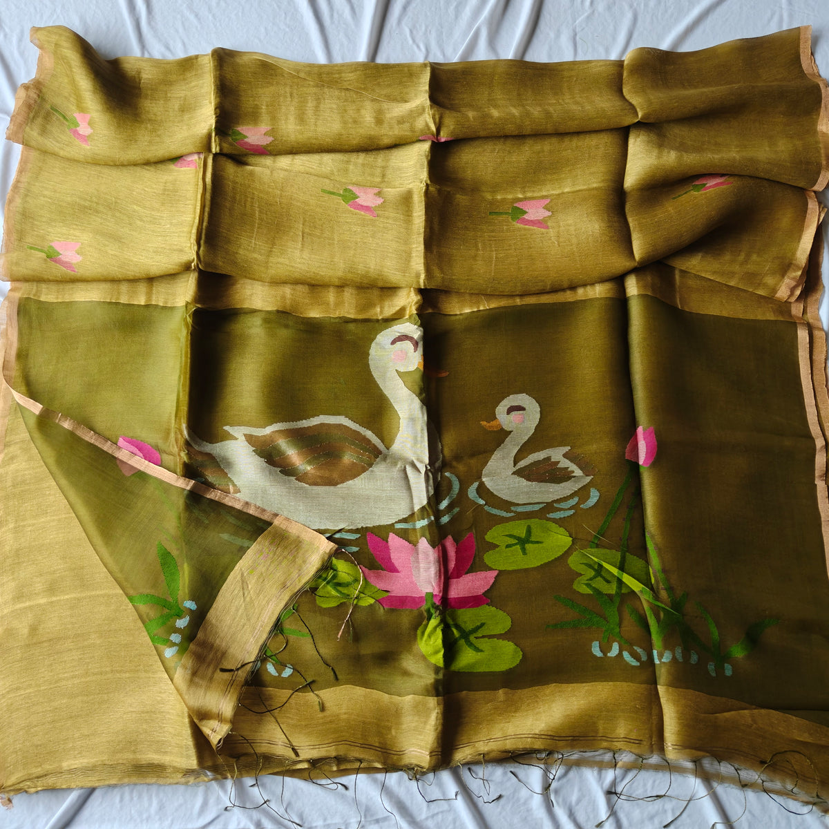 Linen Silk Saree